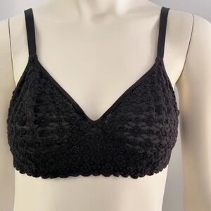 Olga Simply Perfect Black Floral Bra.
